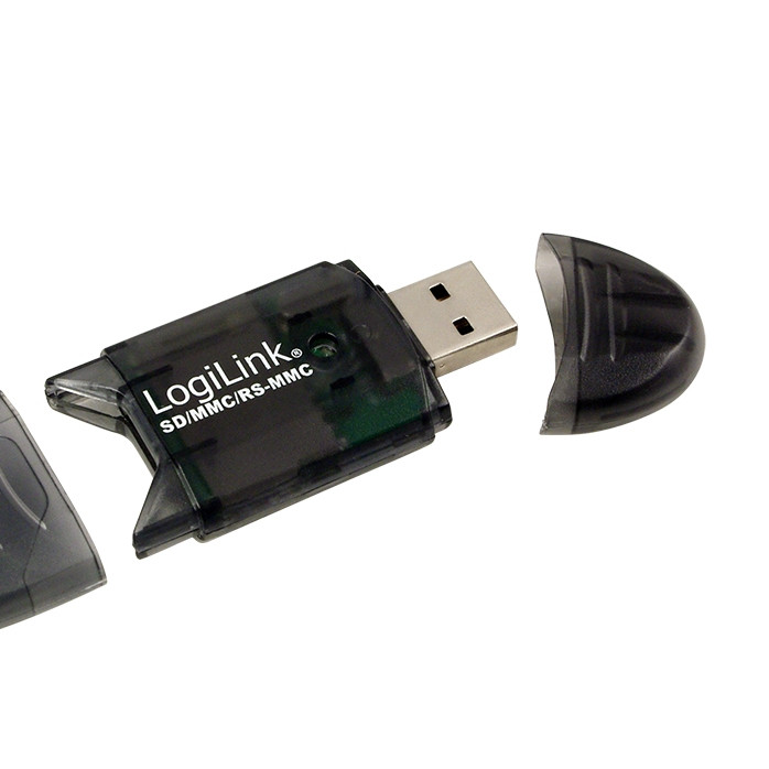 Logilink | Karšu lasītājs USB 2.0 ārējais stick priekš MMC, RS-MMC, SD un SD HC