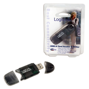 Logilink | Karšu lasītājs USB 2.0 ārējais stick priekš MMC, RS-MMC, SD un SD HC
