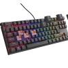 Genesis | THOR 303 | Mehāniskā spēļu tastatūra | Ar vadu | US | Outemu Peach Silent | Melna