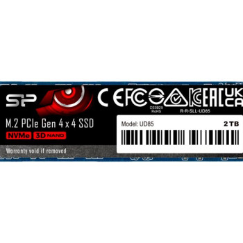 Silicon Power | SSD | UD85 | 1000 GB | SSD formāts M.2 2280 | Interfeiss PCIe Gen4x4 | Lasīšanas ātrums 3600 MB/s | Rakstīšanas ātrums 2800 MB/s