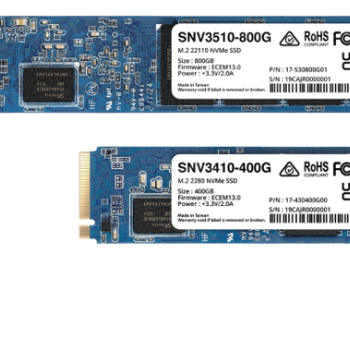 Synology | SSD | SNV3410-400G | 400 GB | SSD formāts M.2 2280 | Savienotājs M.2 NVMe | Lasīšanas ātrums 3000 MB/s | Rakstīšanas ātrums 750 MB/s