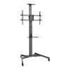 Digitus | Floor stand | TV-Cart for screens up to 70", max. 50kg wheelbase, VESA max. 600x400 | Tilt | 37-70 " | Maximum weight (capacity) 50 kg | Black