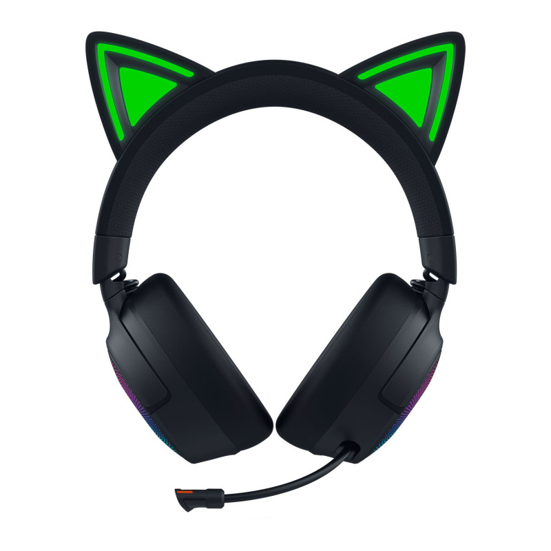 Razer | Austiņas | Kraken Kitty V3 Pro | Bluetooth | Over-Ear | Melna